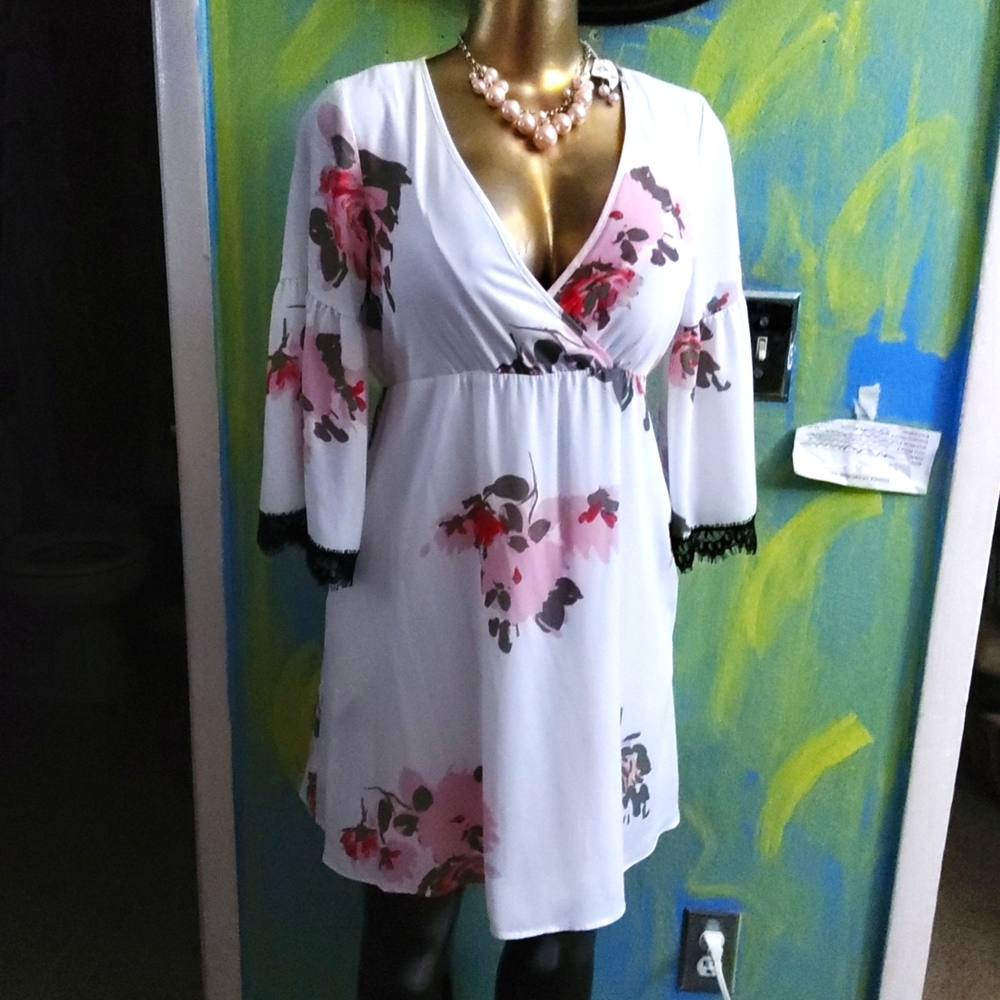 Candie`s white flowers  Dress